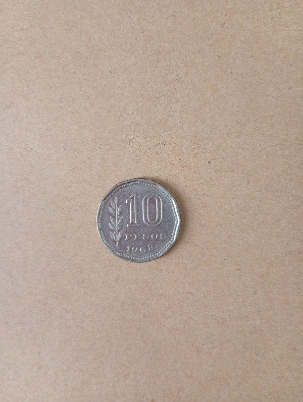 Producto - Moneda 10 pesos Argentina 1968 - Resero