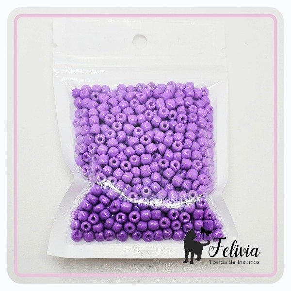 Producto - Mostacillón x 50 g. Lila