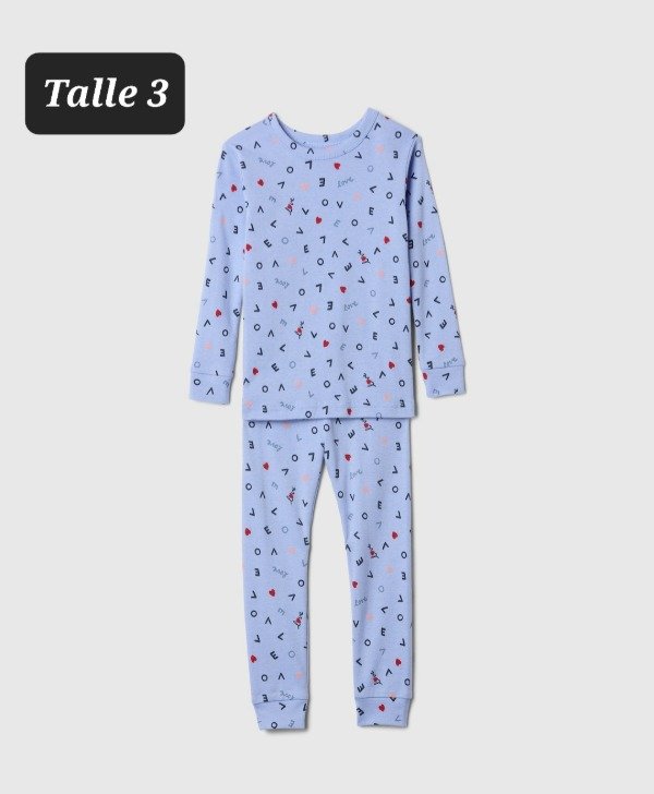 Producto - Pijama gap 2 piezas talle 3 celeste