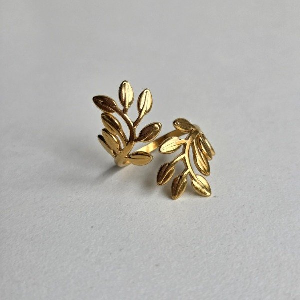 Producto - Anillo Hojas Gold