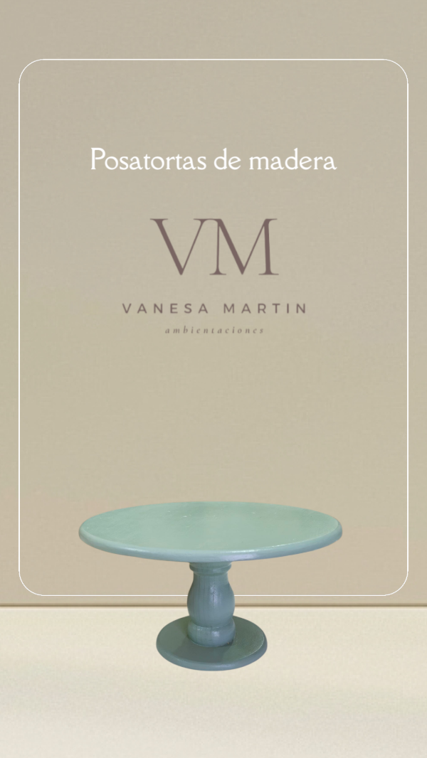 Producto - Posatortas madera verde
