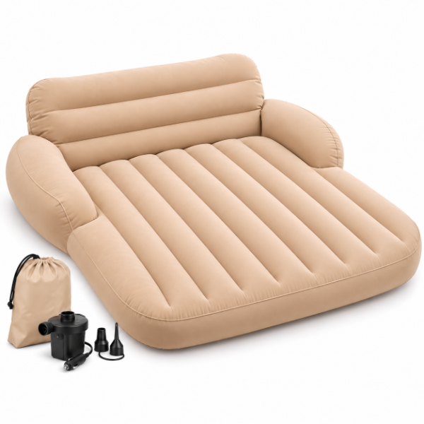 Producto - COLCHON INFLABLE P/AUTO + INFLADOR 175cm x 140cm CAMPING - 0