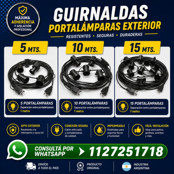 Producto - Guirnalda De 10 Mts 10 Portalámparas