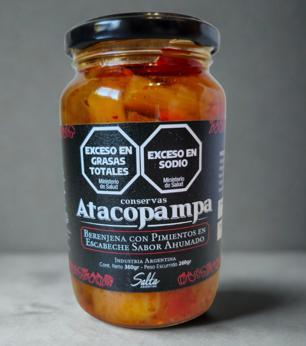 Producto - BERENJENAS CON PIMIENTOS AHUMADOS EN ESCABECHE