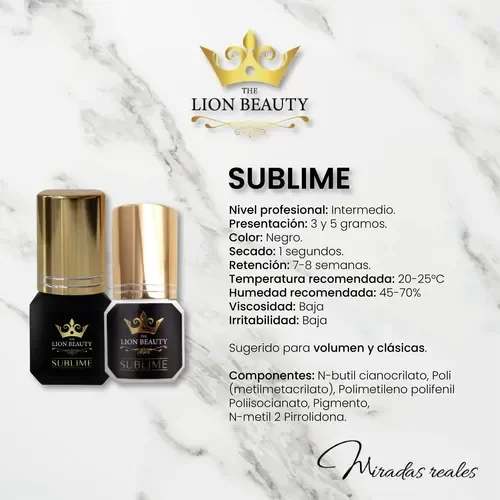 Producto - Adhesivo Sublime The Lion Beauty - 1