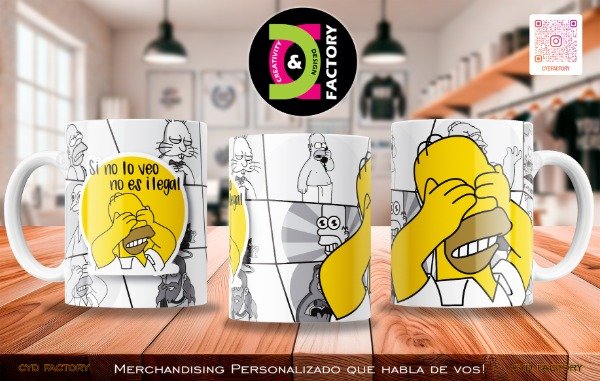 Producto - Taza - Serie de TV - Los Simpsons - TZ-RT-BL-11OZ-266-TVS-SMP