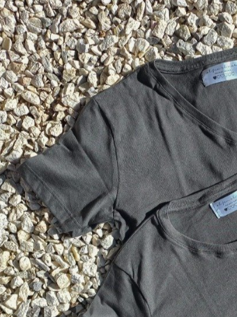 Producto - Mangas Cortas Escote V Gris Acero