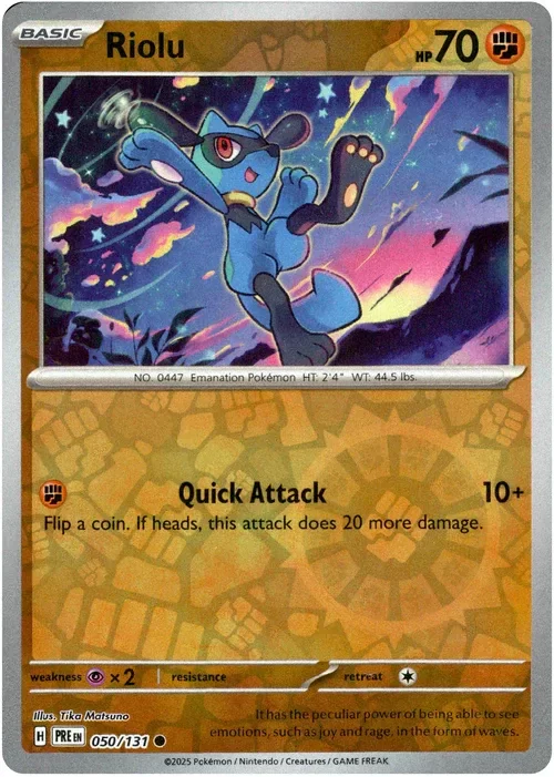 Producto - Riolu - 050/131 - Prismatic Evolutions - Reverse Holo