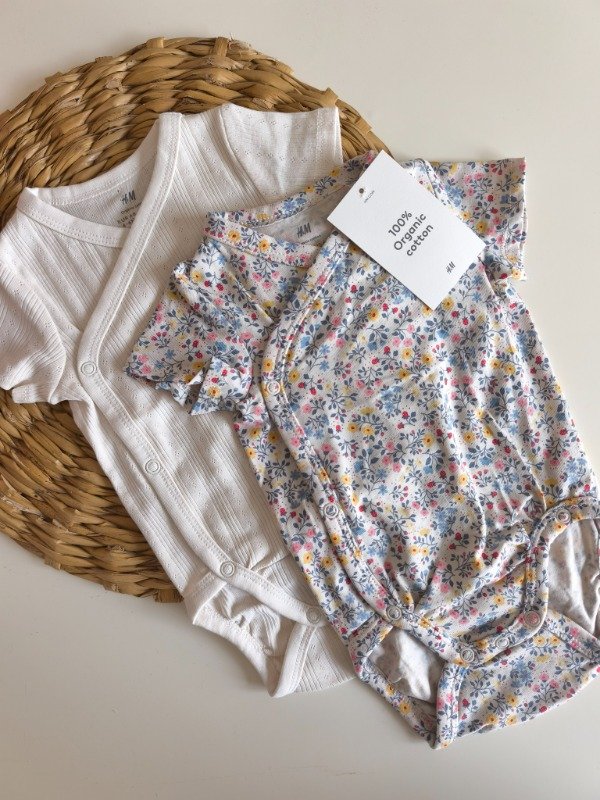 Producto - Pack x 2 bodies HyM flores cruzados - 0