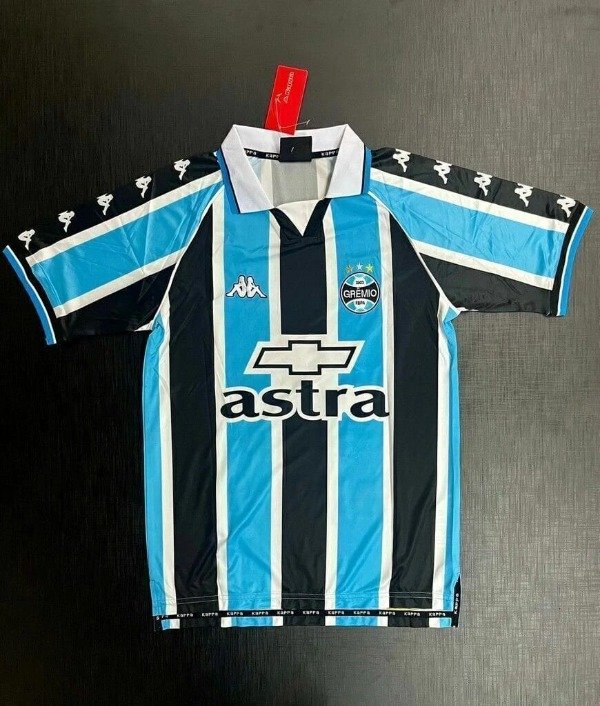 Producto - CAMISETA GREMIO IMPORTADA TITULAR RETRO 2000 #10 RONALDINHO - 0