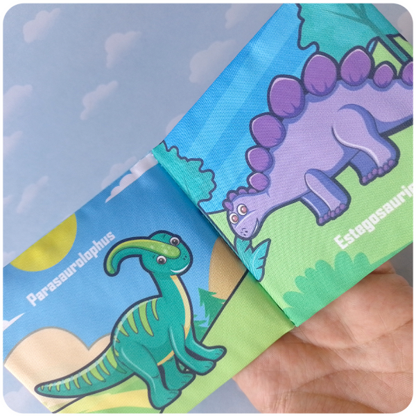 Producto - Libro de Tela Sensorial - Dinosaurios