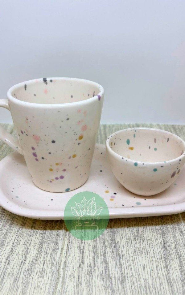 Producto - Ceramica salpicada de color