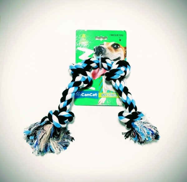 Producto - Soga 2 nudos en el medio 40 cm. x 5 cm.