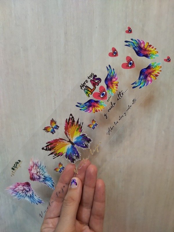 Producto - UV Tiras 8x28cm Mariposas #5