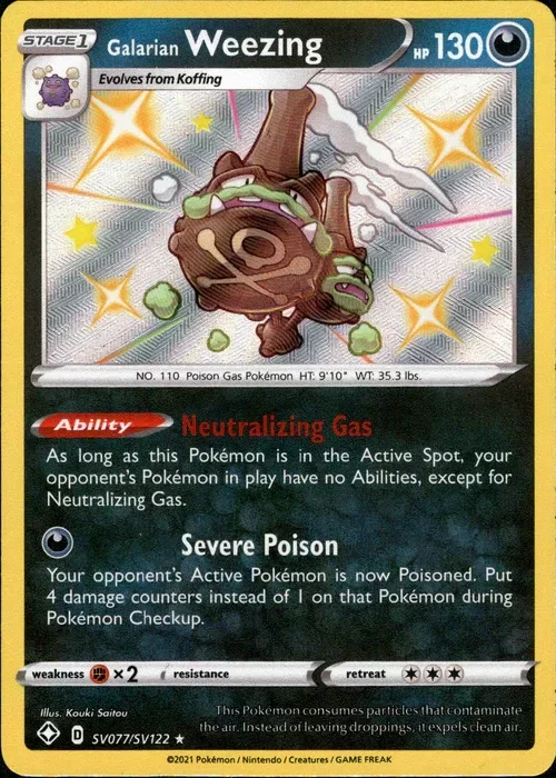 Producto - Galarian Weezing - SV077/SV122 - Shining Fates - Holo