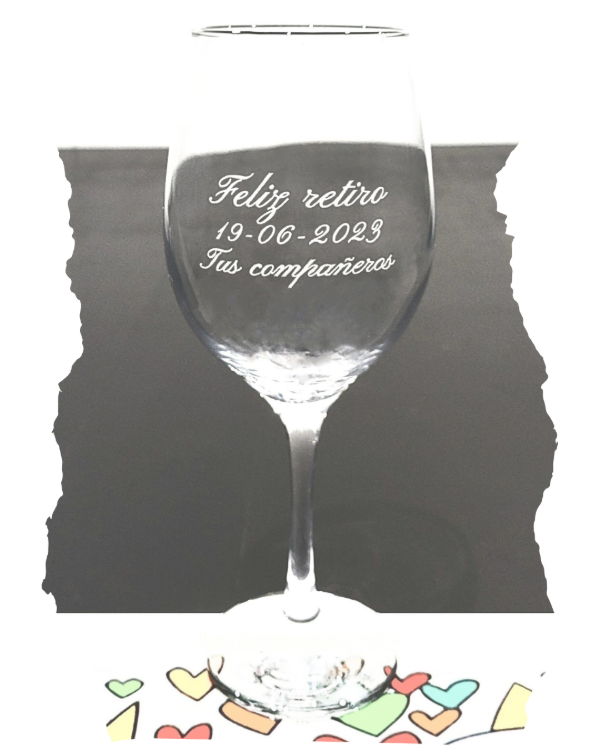Producto - Copa de vino jubilación - Feliz retiro