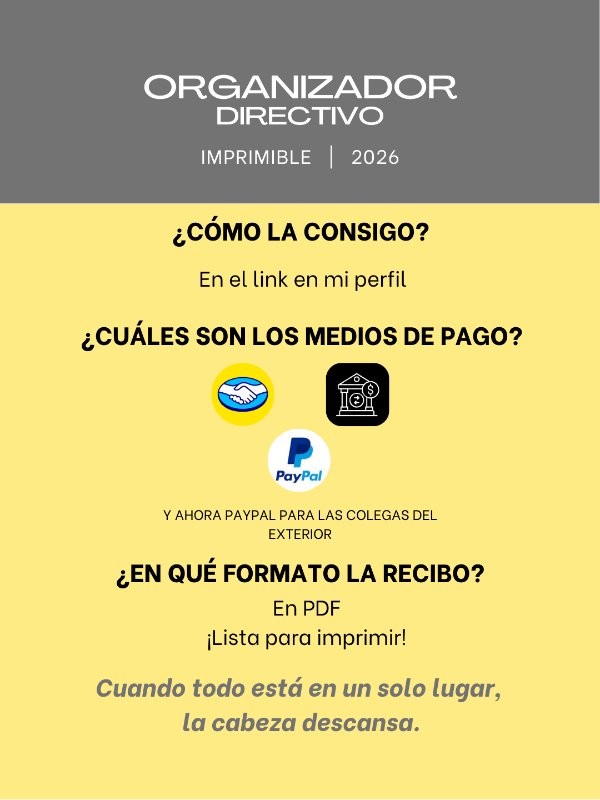 Producto - Organizador DIRECTIVO 2026 - Imprimible - 2