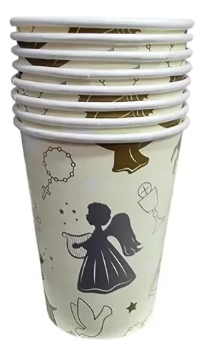 Producto - Vasos confirmación bautismo x 8 un