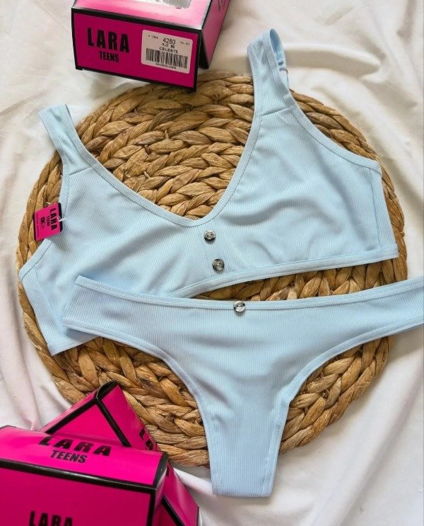 Producto - Conjunto morley sin armar celeste T.100