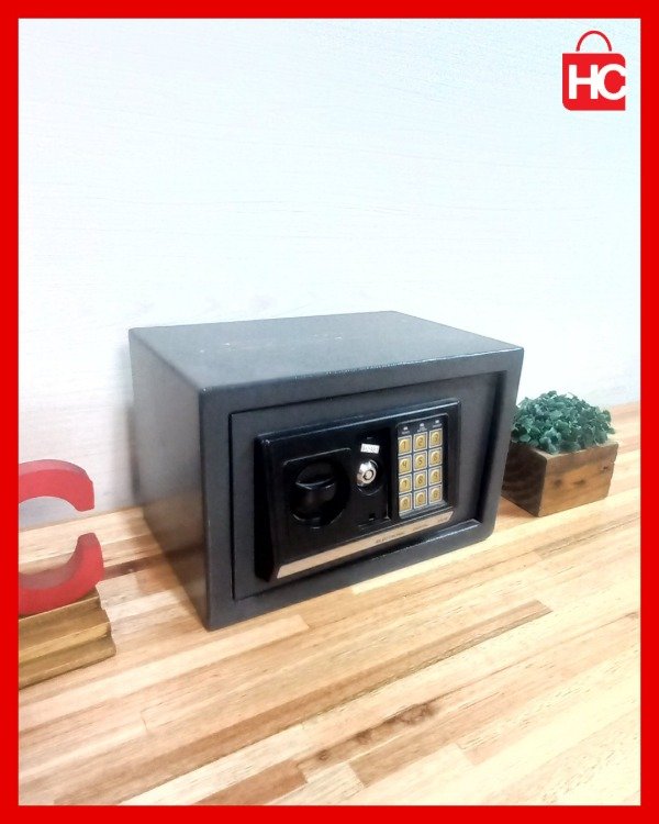 Producto - Caja fuerte de seguridad digital electrónica en acero reforzado con cerradura - 2