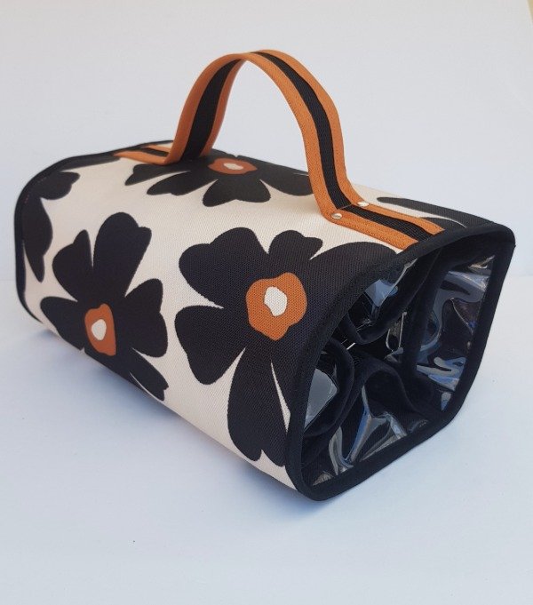 Producto - VALIJA FLORES NEGRAS