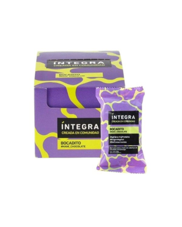 Producto - 20 Bocaditos Chocolate - Maní Integra