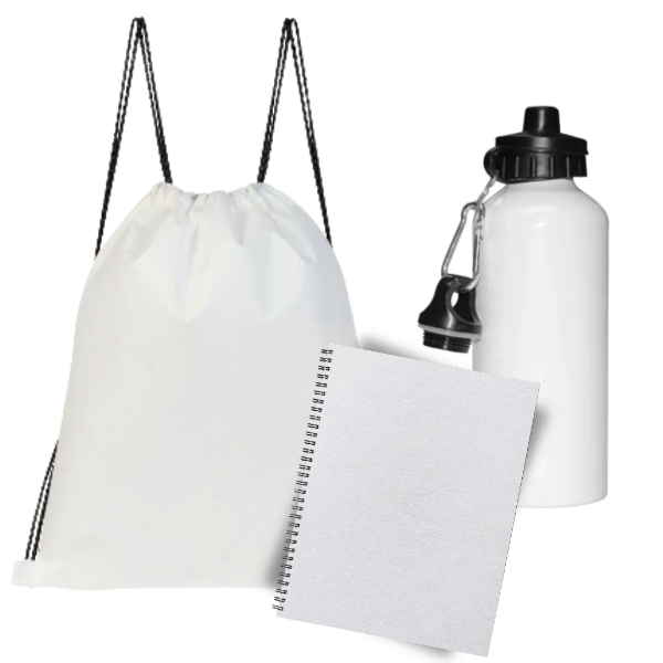 Producto - Combo botella, mochila y anotador - 1