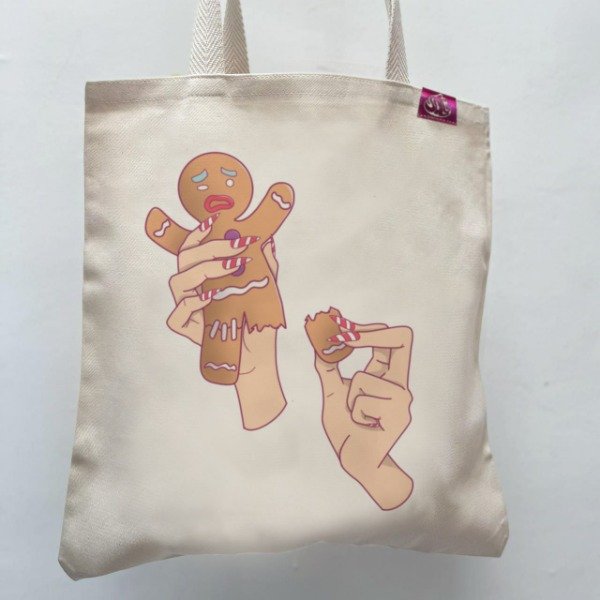 Producto - Tote Bag Hombre de Jengibre (Navidad)