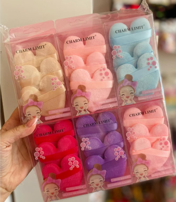 Producto - ESPONJITA FORMA CORAZÓN 3u CHARM LIMIT
