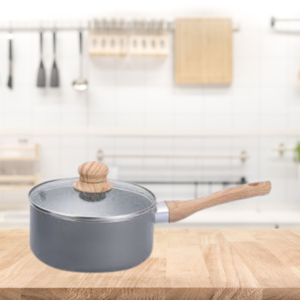 Producto - Cacerola 18cm cerámica granito antiadherente con mango Hudson