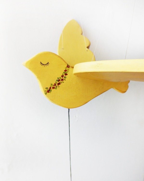 Producto - Ave soñadora pájaro móvil "Hortencia"