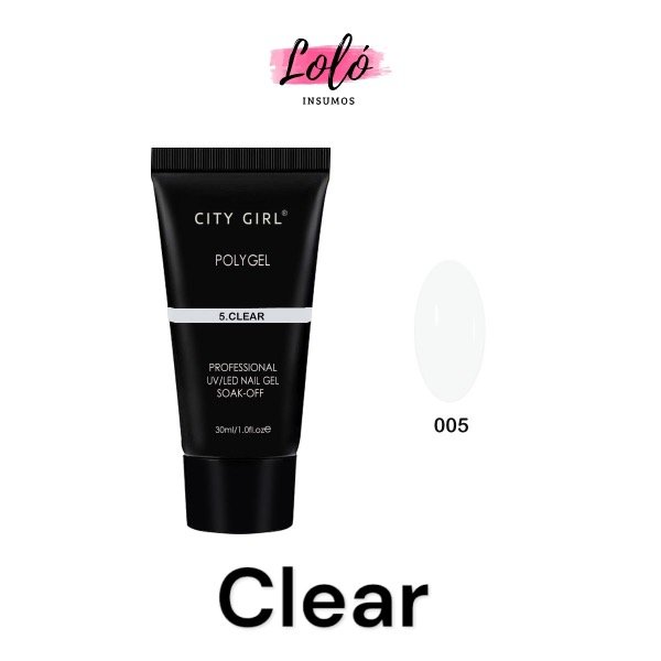 Producto - Poligel City Girl 30ml (Nueva Fórmula) - 05 Clear