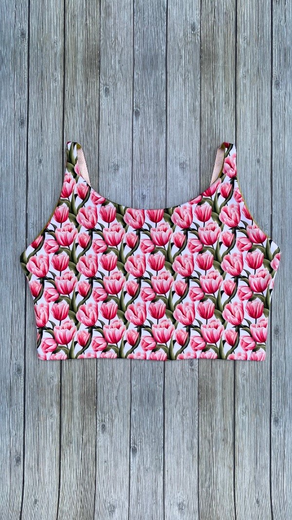 Top Love reversible colección Tulipanes