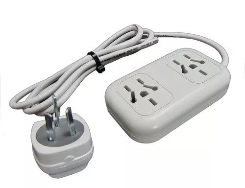 Producto - Zapatilla Alargue de 3 metros con 2 tomas y Termica