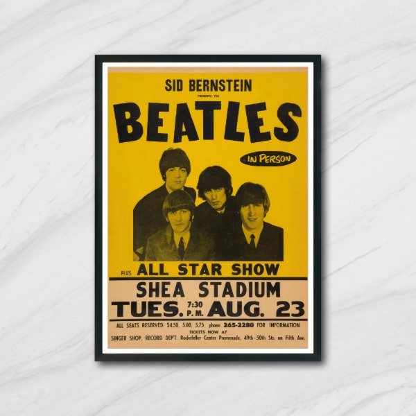 Producto - Cuadro decorativo música The Beatles Shea Stadium