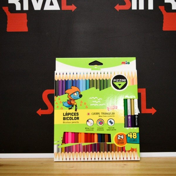 Producto - LAPICES MADERA BICOLOR TRIANGULAR 48COLORES LML472