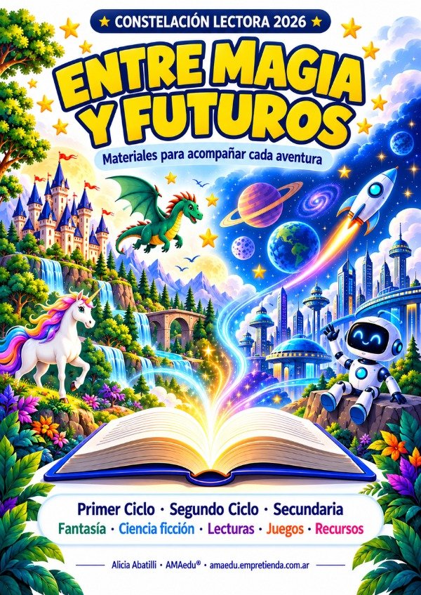 Producto - ENTRE MAGIA Y FUTUROS - Ciencia Ficción y Fantasía (Multinivel)