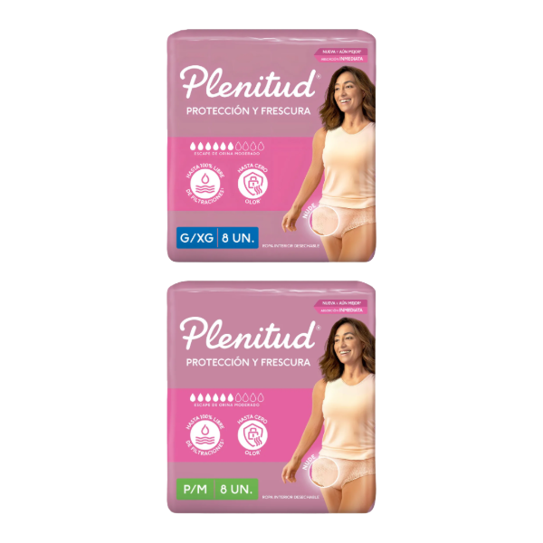 Producto - Plenitud Ropa Interior Femme P/Mx8 G/XGx8
