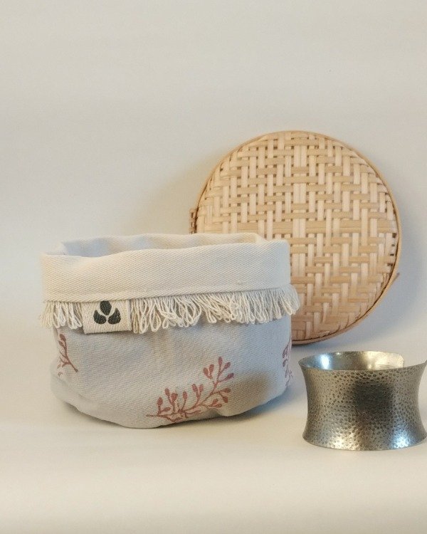 Producto - Organizador Sarah - Estampado Artesanal (gris plata) - 0