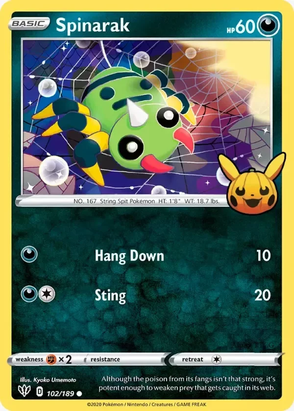 Producto - Spinarak - 102/189 - Trick or Trade 2022