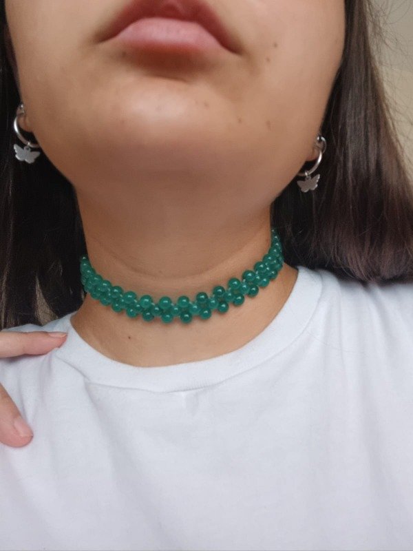 Producto - Choker perla de vidrio grande