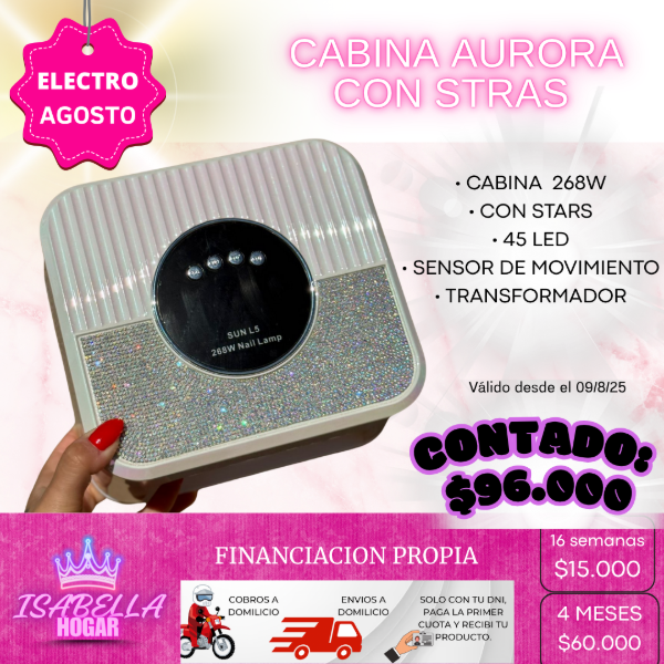 Producto - CABINA AURORA CON STRAS