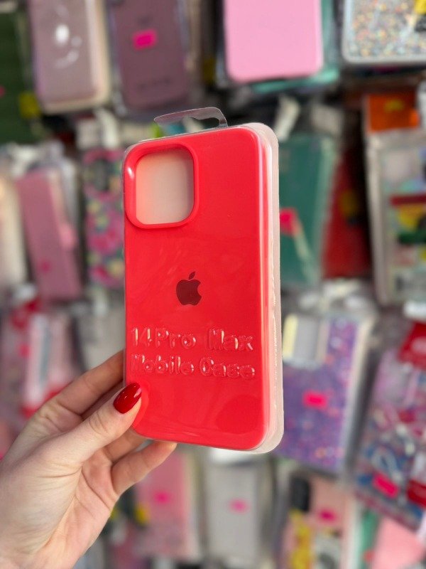 Producto - Silicone case Iphone 14 pro max coral