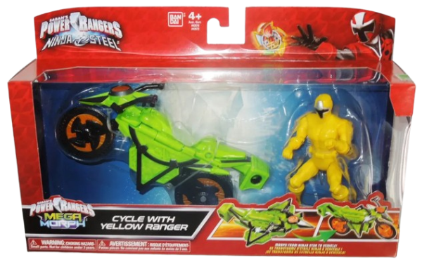 Producto - Power Rangers Ninja Steel Yellow Ranger Moto - 0