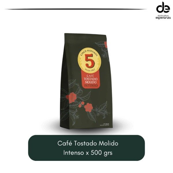 Producto - Café Tostado Molido Inteso x 500 grs 5 Hispanos