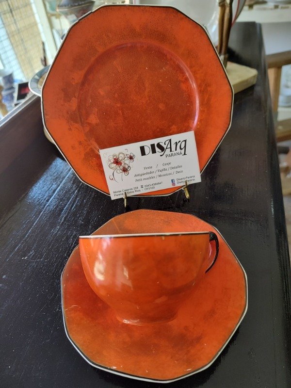 Producto - TRIO LOZA INGLESA NARANJA