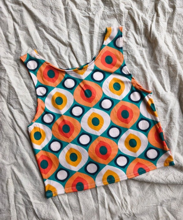 Producto - Músculosa Retro Turquesa