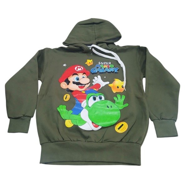 Producto - Buzo frizado varón doble estampa Mario Bross T8 y T12