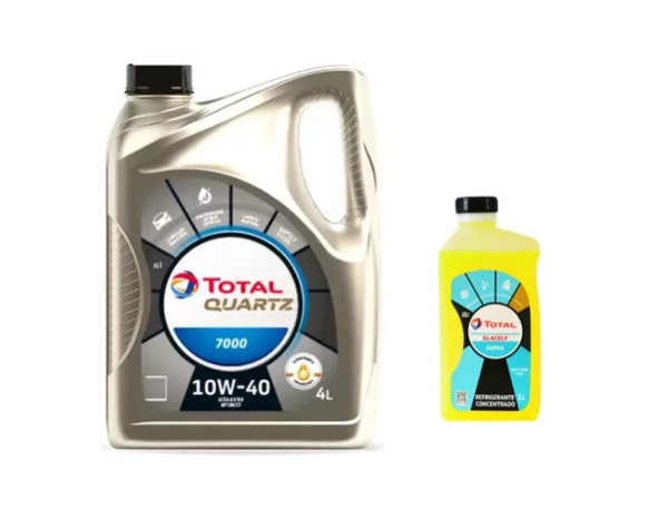 Producto - Aceite Total 10w40 + Refri Amarillo