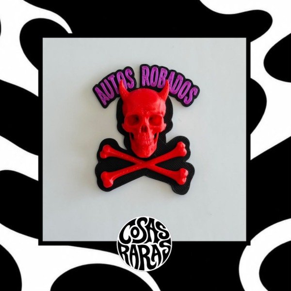 Producto - Imán Autos Robados - Calavera